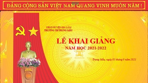 Trường Tiểu học Trung Mầu tổ chức Lễ khai giảng năm học mới 2021-2022